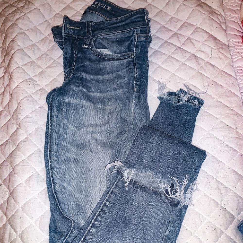 American Eagle super low rise jeggings